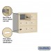 Salsbury Cell Phone Storage Locker - 3 Door High Unit (8 Inch Deep Compartments) - 9 A Doors - Sandstone - Recessed Mounted - Master Keyed Locks  19038-09SRK